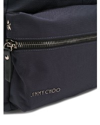 dunkelblauer Leder Rucksack von Jimmy Choo