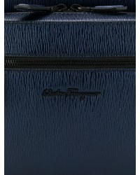 dunkelblauer Leder Rucksack von Salvatore Ferragamo