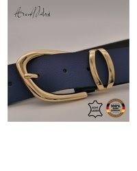 dunkelblauer Ledergürtel von AnnaMatoni