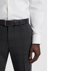 dunkelblauer Ledergürtel von BOSS