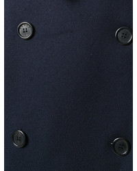 dunkelblauer Ledermantel von Kenzo