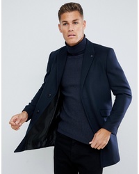 dunkelblauer Mantel von Burton Menswear