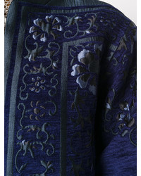 dunkelblauer Mantel von Alberta Ferretti