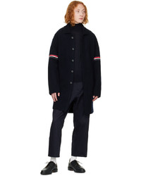 dunkelblauer Mantel von Thom Browne