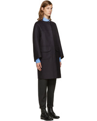 dunkelblauer Mantel von Jil Sander Navy