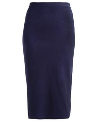 dunkelblauer Midirock von Esprit