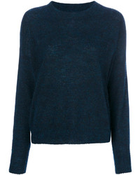 dunkelblauer Mohair Pullover von Etoile Isabel Marant