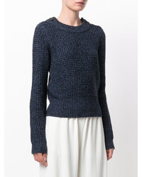 dunkelblauer Mohair Pullover von See by Chloe