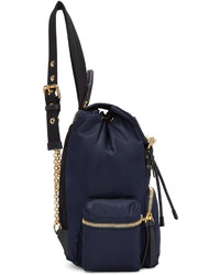 dunkelblauer Nylon Rucksack von Burberry