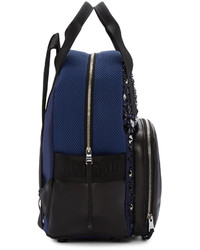 dunkelblauer Nylon Rucksack von Miu Miu