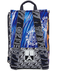 dunkelblauer Nylon Rucksack von Kenzo