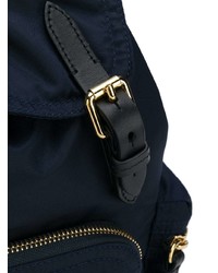 dunkelblauer Nylon Rucksack von Burberry