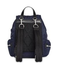 dunkelblauer Nylon Rucksack von Burberry