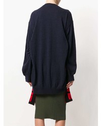 dunkelblauer Oversize Pullover von Stella McCartney