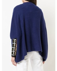 dunkelblauer Oversize Pullover von The Elder Statesman