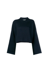 dunkelblauer Oversize Pullover von JW Anderson