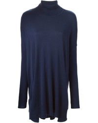 dunkelblauer Oversize Pullover