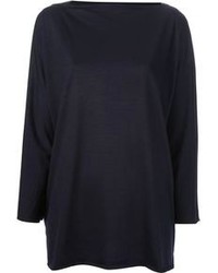 dunkelblauer Oversize Pullover