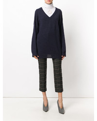 dunkelblauer Oversize Pullover von Stella McCartney