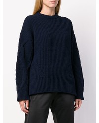 dunkelblauer Oversize Pullover von Juun.J