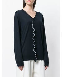 dunkelblauer Oversize Pullover von Agnona