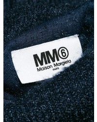 dunkelblauer Oversize Pullover von MM6 MAISON MARGIELA