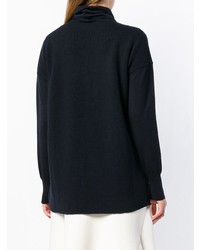 dunkelblauer Oversize Pullover von Stefano Mortari