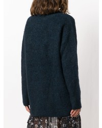 dunkelblauer Oversize Pullover von Ganni