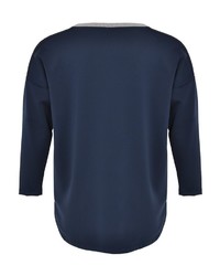 dunkelblauer Oversize Pullover von Yoek