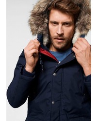 dunkelblauer Parka mit einem Schwalbenschwanz von Jack & Jones