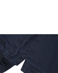 dunkelblauer Parka mit einem Schwalbenschwanz von Tommy Jeans