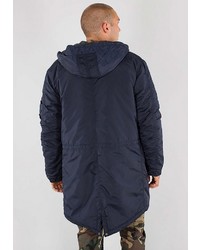 dunkelblauer Parka von Alpha Industries