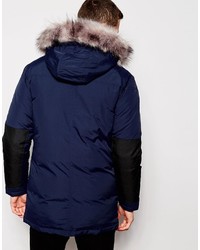 dunkelblauer Parka