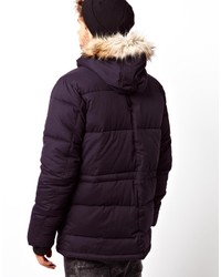 dunkelblauer Parka von Asos