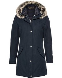 dunkelblauer Parka von Barbour