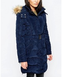 dunkelblauer Parka von Ichi