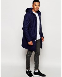 dunkelblauer Parka von Asos