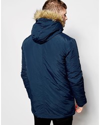 dunkelblauer Parka