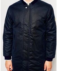 dunkelblauer Parka