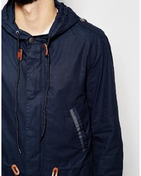 dunkelblauer Parka