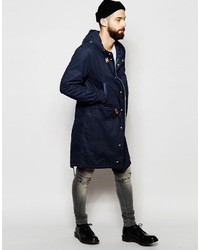 dunkelblauer Parka