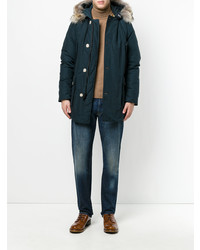 dunkelblauer Parka von Woolrich