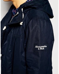 dunkelblauer Parka von Abercrombie & Fitch