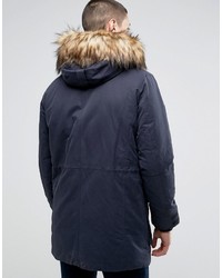 dunkelblauer Parka von Jack and Jones