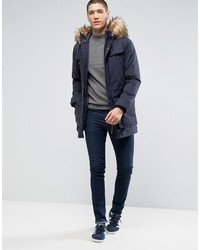 dunkelblauer Parka von Jack and Jones