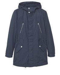 dunkelblauer Parka von Mango