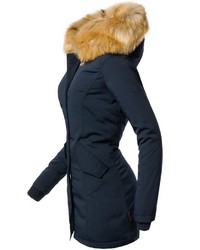 dunkelblauer Parka von Marikoo