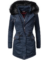 dunkelblauer Parka von Marikoo