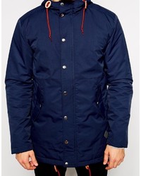 dunkelblauer Parka