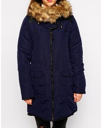 dunkelblauer Parka